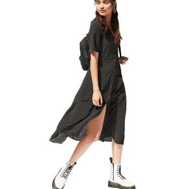 UO L Urban Outfitters Button Down Midi Shirt Dres… - image 1