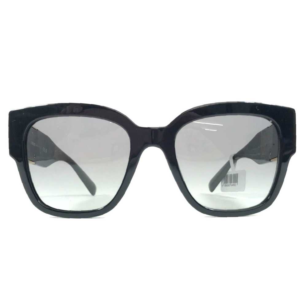 Versace Polished Black Square Frames Gray Lenses … - image 2