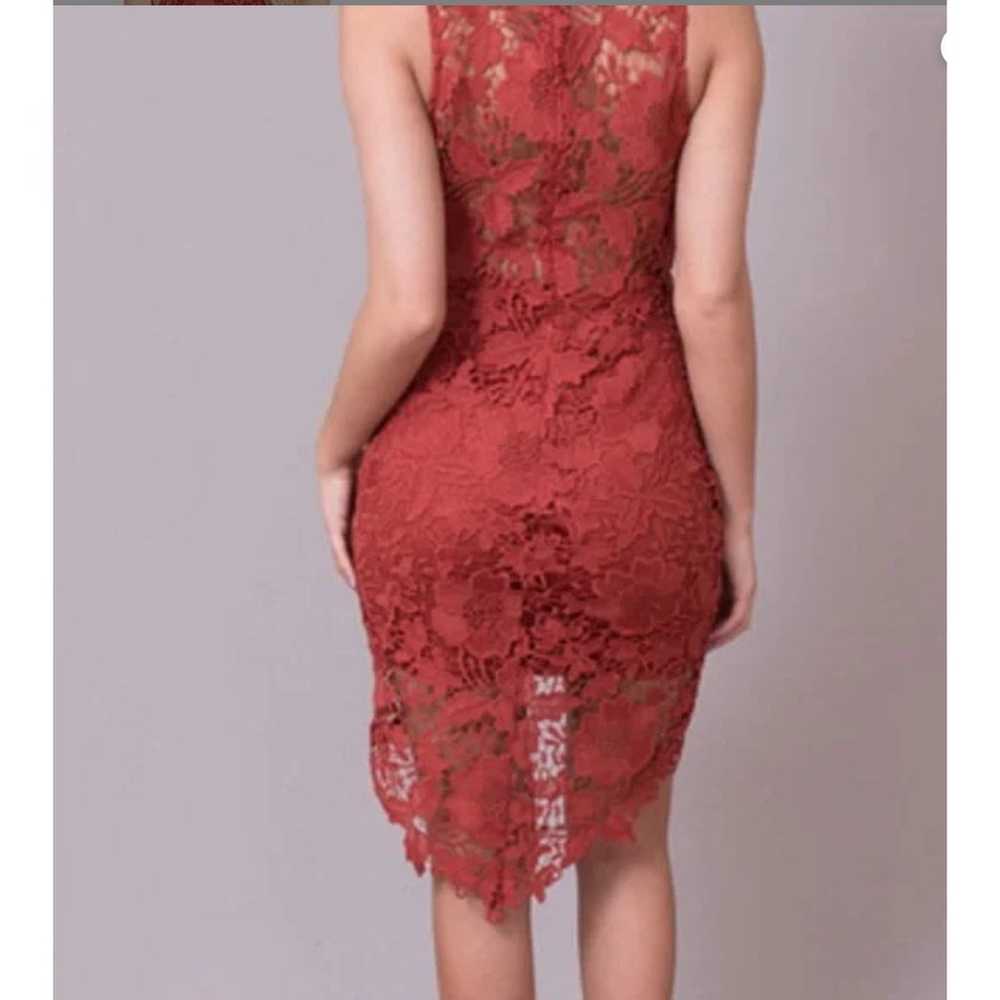 ASTR The Label Samantha Floral Lace High Low Dress - image 2