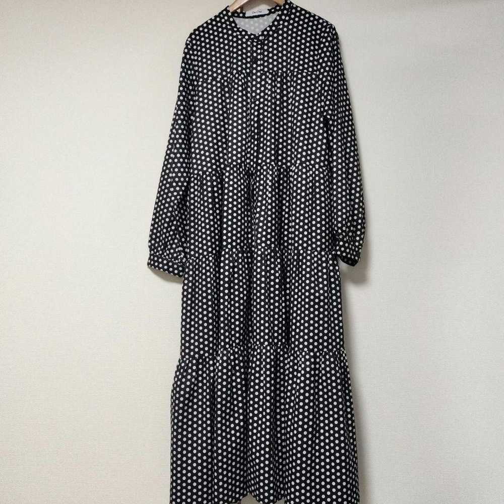 Dudu Long Dot Tiered Dress - image 4