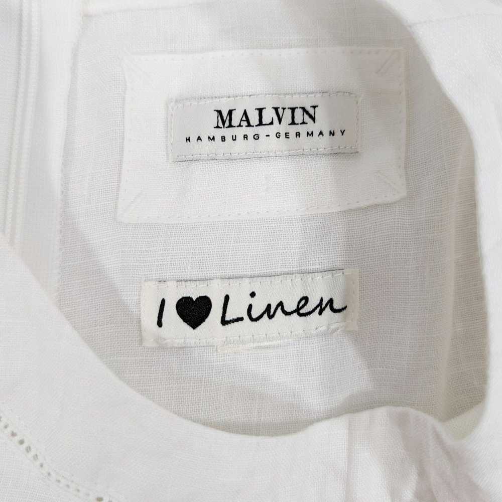 Malvin Hamburg Germany I Love Linen White Linen D… - image 4