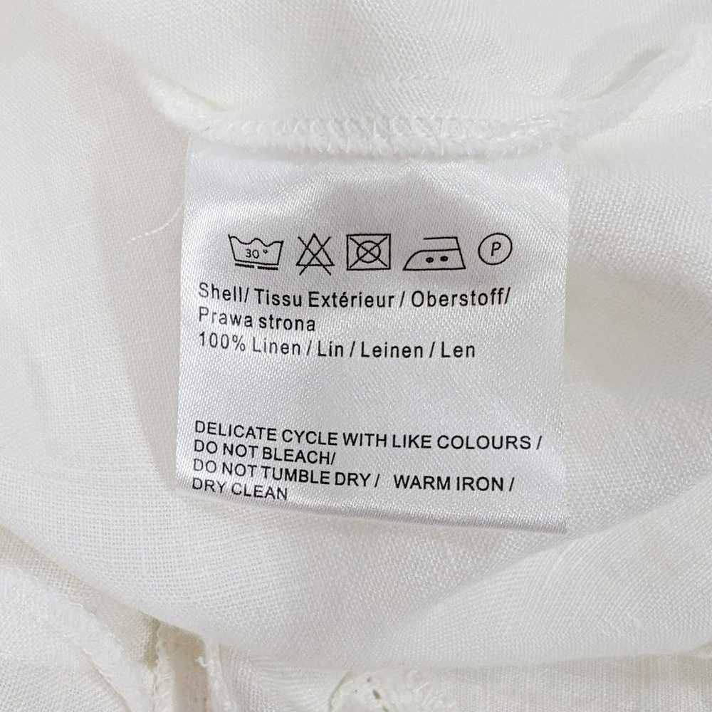 Malvin Hamburg Germany I Love Linen White Linen D… - image 5