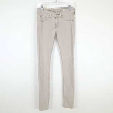 Rag & Bone Womens Crop Beige Stretch Denim Skinny… - image 1