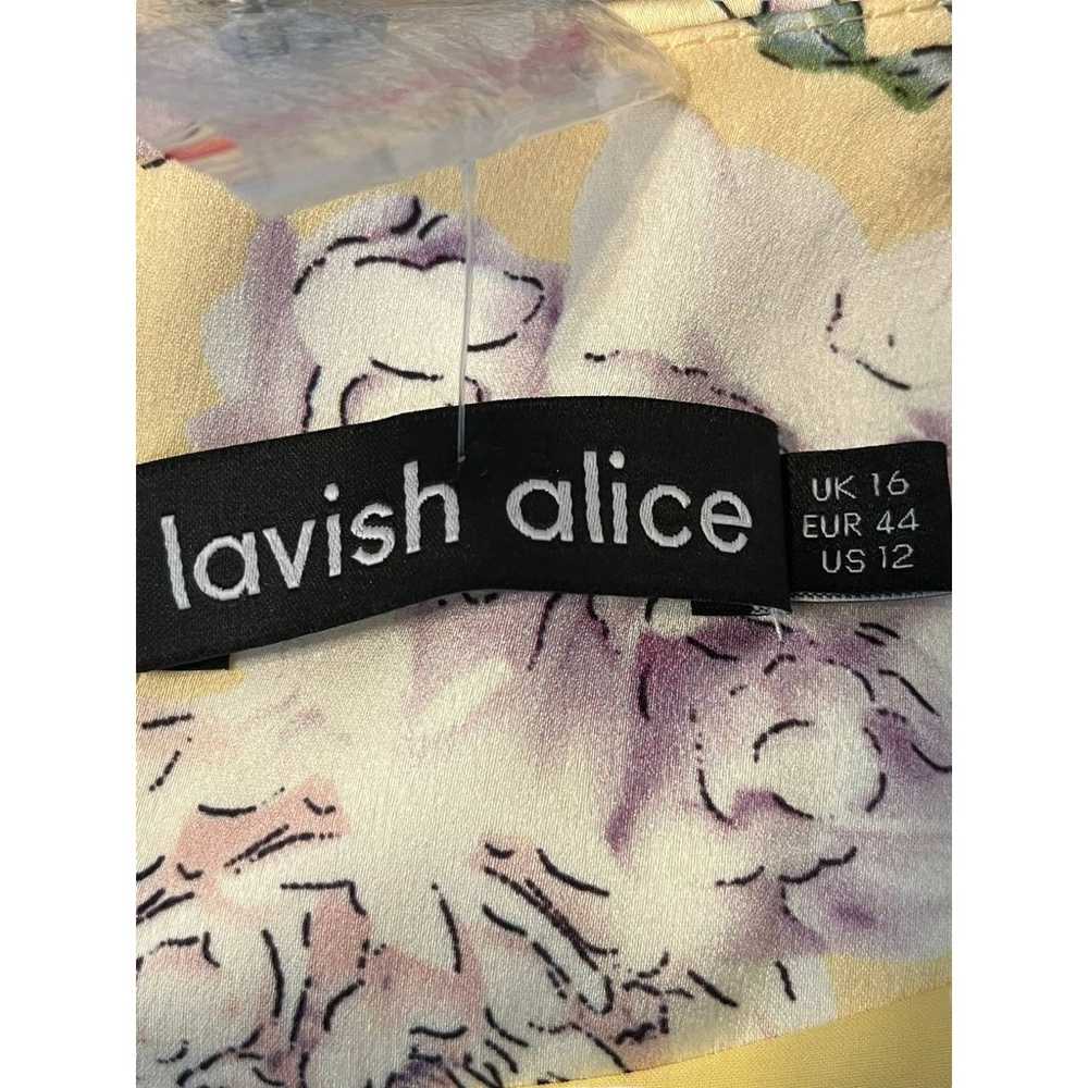 Lavish Alice Womens size 12 dress yellow floral p… - image 4