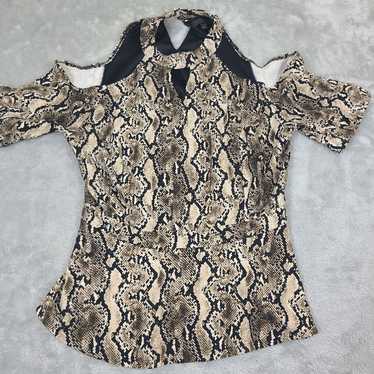 Vintage Thalia & Sodi Size XL top Snake Skin prin… - image 1