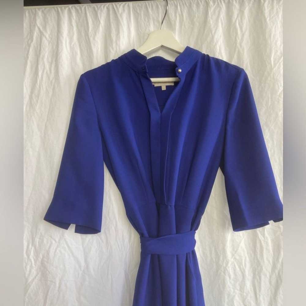 Hobbs London Dress Lois Blue Shirtdress Knee Leng… - image 3