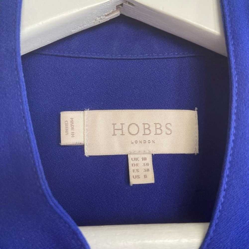 Hobbs London Dress Lois Blue Shirtdress Knee Leng… - image 6