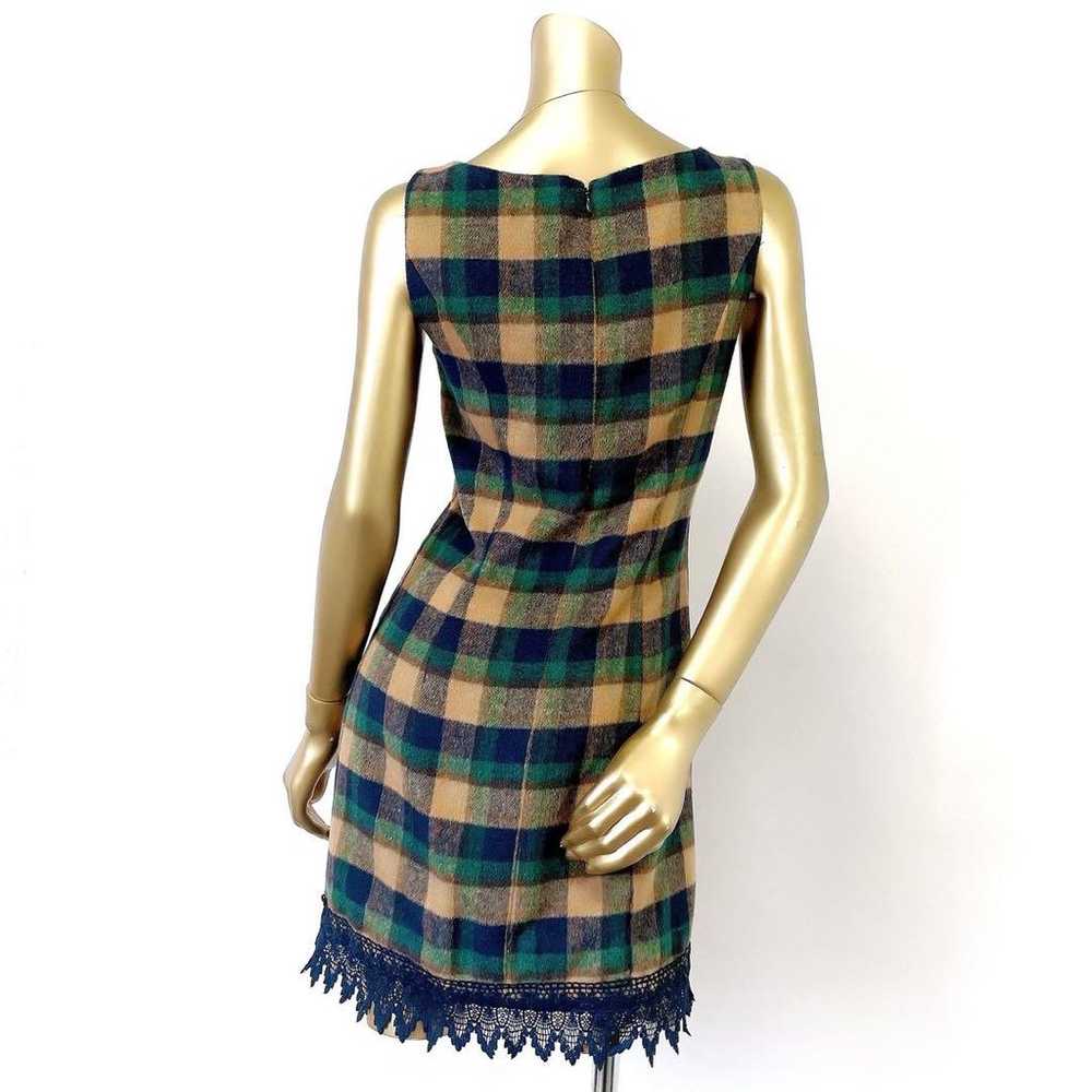 Emiria Wiz checkered wool mini dress. - image 5