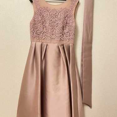 Pink Embroidered Party Dress - image 1