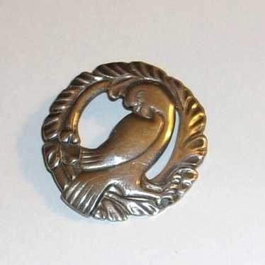 Fantastic Art Nouveau Brux Sterling Silver Bird B… - image 1