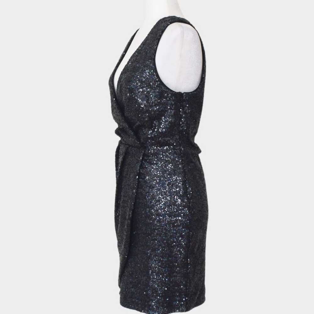 OASIS Anna Sequin Faux Wrap Cocktail/Party Dress … - image 2