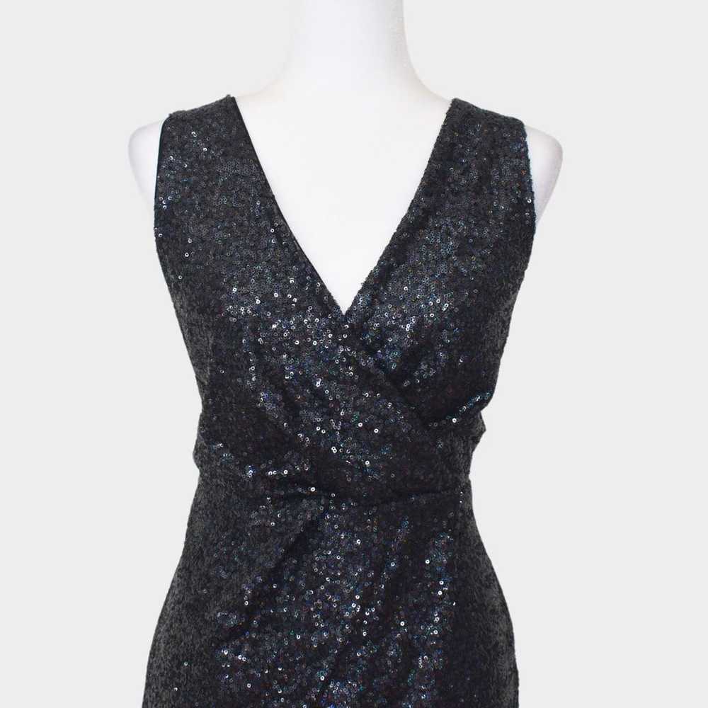 OASIS Anna Sequin Faux Wrap Cocktail/Party Dress … - image 4