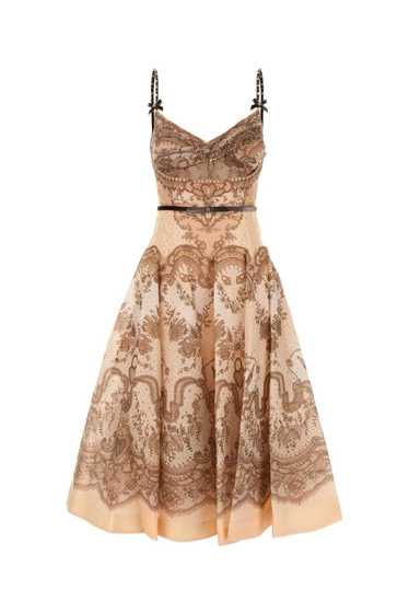 Zimmermann Printed Linen Blend Crush Dress