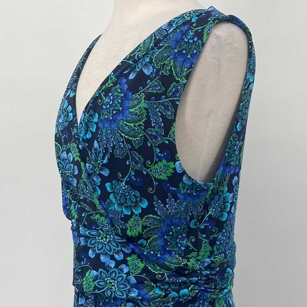 Talbots Jersey Knit Faux Wrap Paisley Print Surpl… - image 6