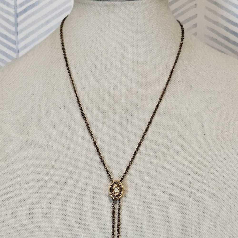 Vintage Max Factor Gold Tone Chain Necklace - image 1