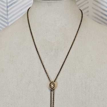 Vintage Max Factor Gold Tone Chain Necklace - image 1