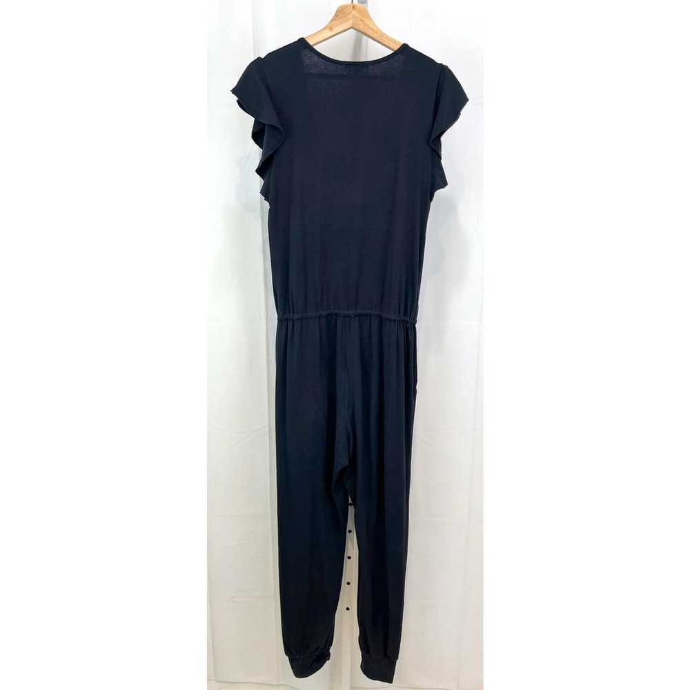 SUNDRY Flutter Sleeve Jumpsuit Surplice V-Neck Jo… - image 3