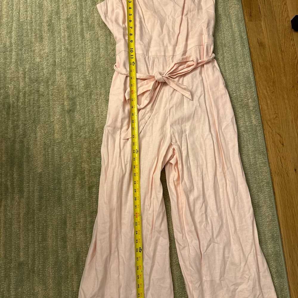 Banana Republic Linen Tie Jumpsuit (Pink) - image 4