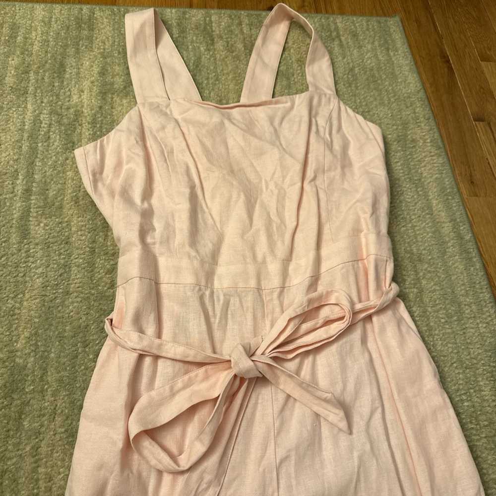 Banana Republic Linen Tie Jumpsuit (Pink) - image 5