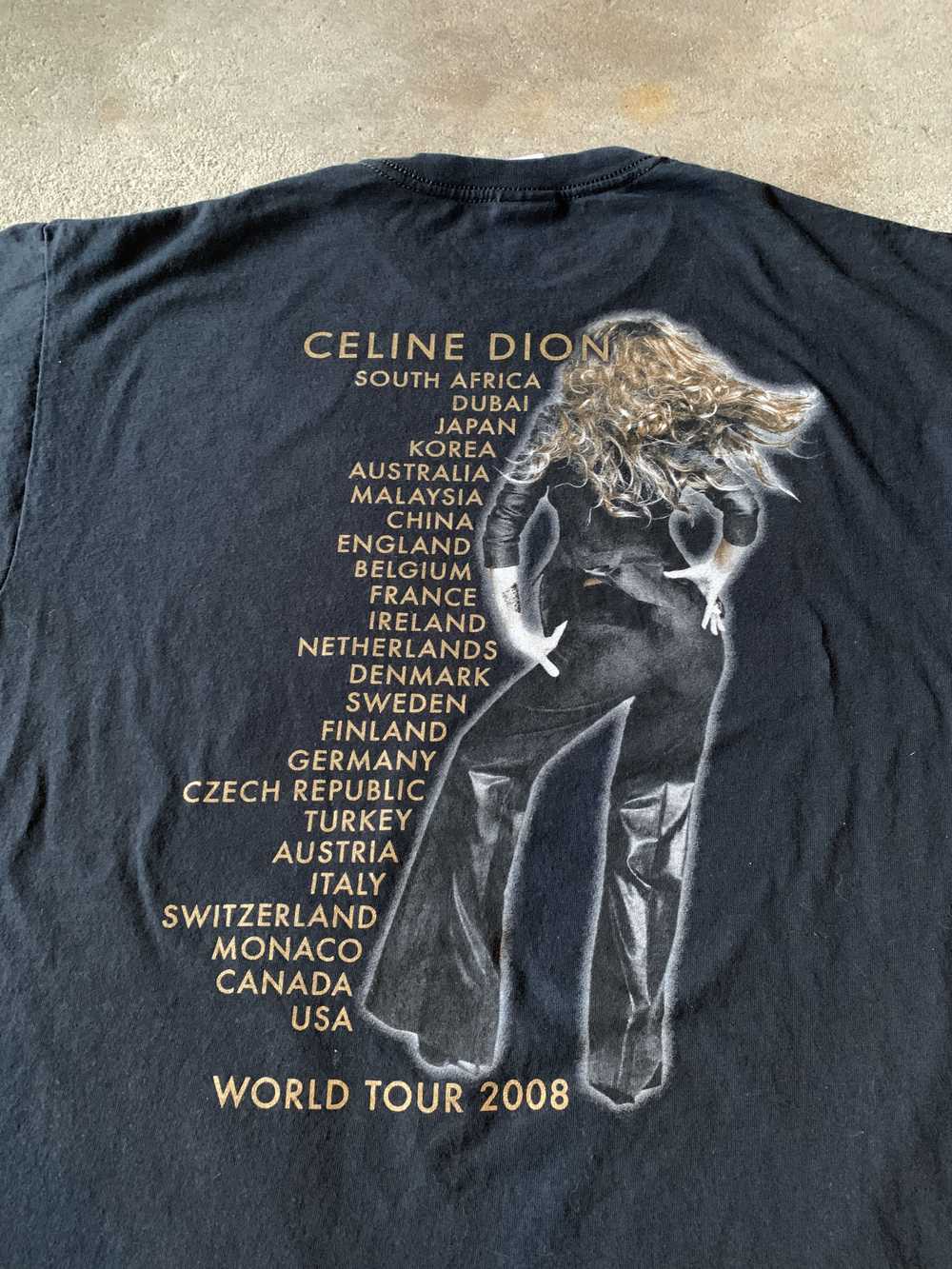 Band Tees × Streetwear × Vintage 2008 Celine Dion… - image 4