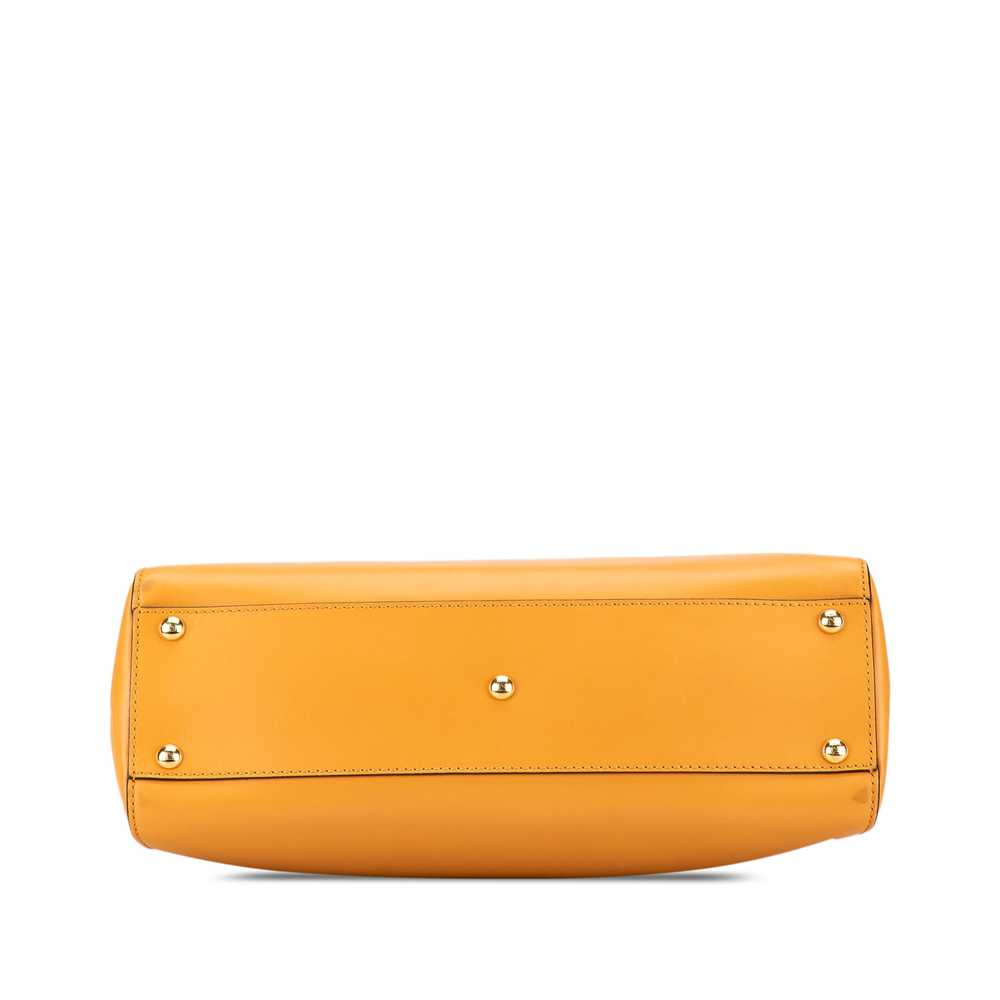 Yellow Fendi Medium Leather Peekaboo Satchel - image 1