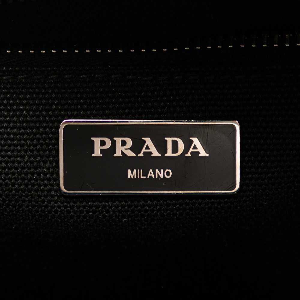 Brown Prada Canapa Trimmed Feather Midollino Satc… - image 6