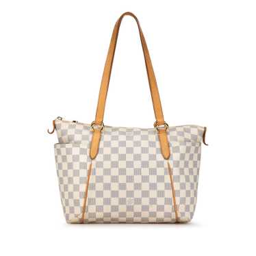 White Louis Vuitton Damier Azur Totally PM Tote Ba