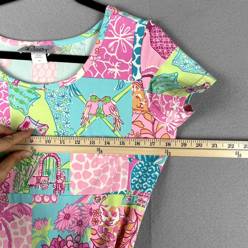 Vintage Lilly Pulitzer Patchwork Print Shift Dres… - image 7