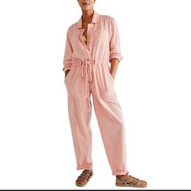 Free People Quinn Coveralls Pink