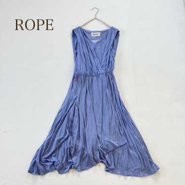 Rope [M] Long Dress Flare Asymmetrical Waist Elas… - image 1