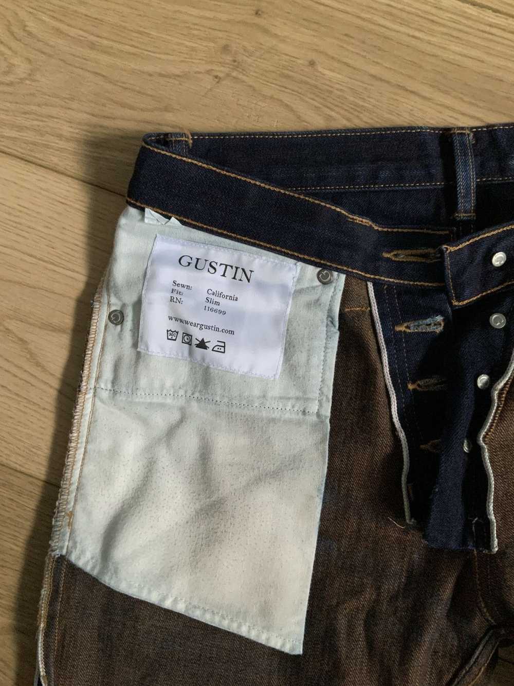 Gustin Indigo x Brown Japanese Selvedge 16oz - image 3