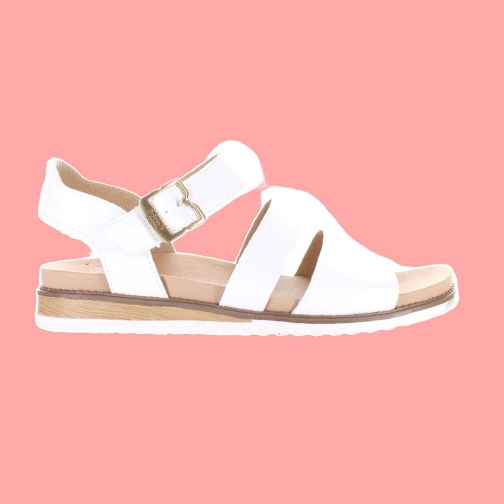 Vintage White Ankle Strap Island Glow Sandals for… - image 1