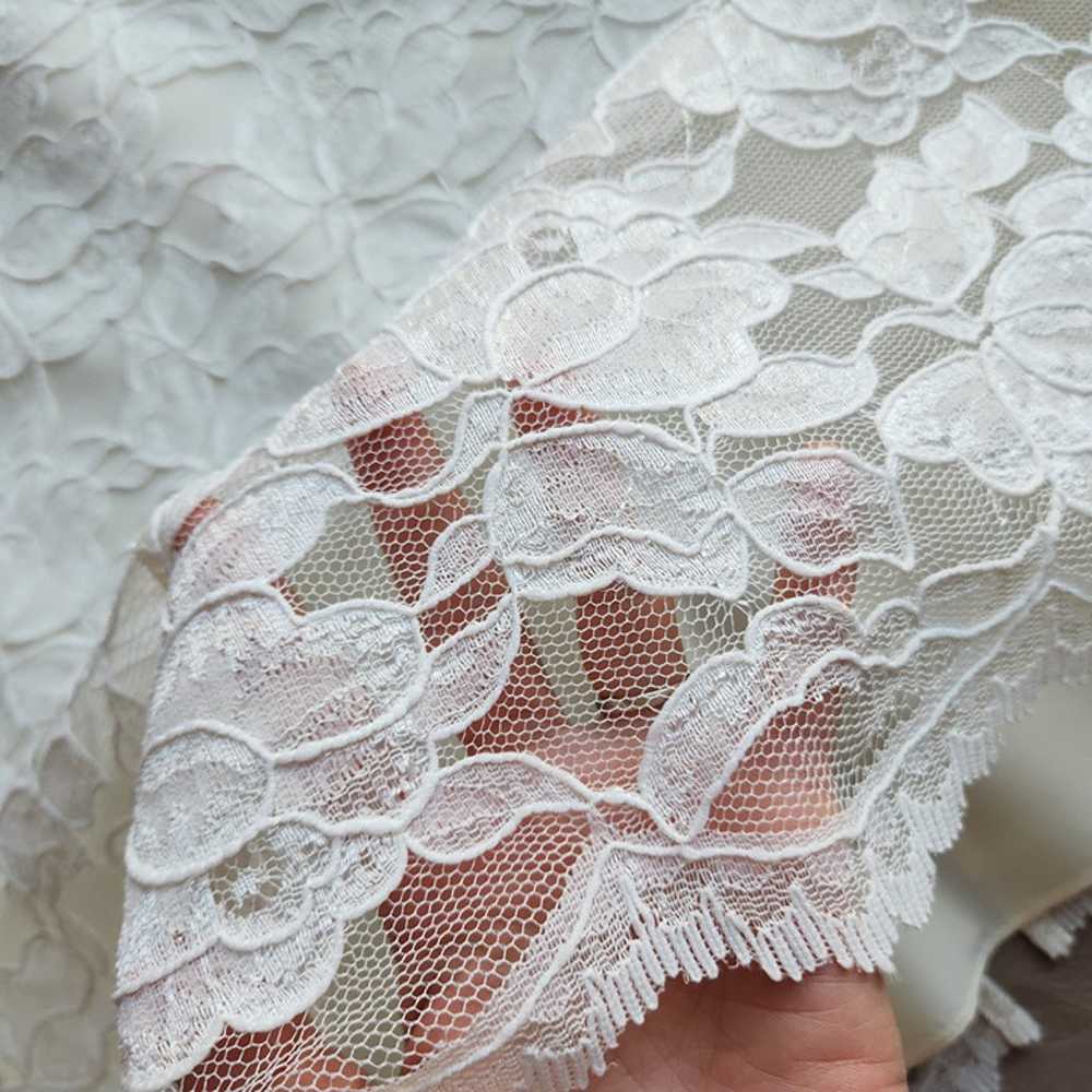 Vintage Miss Elliette Lace Chiffon Pleated Formal… - image 9