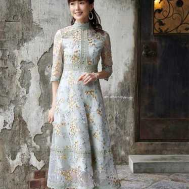 RUIRUE BOUTIQUE Flower Embroidery Lace Dress - image 1