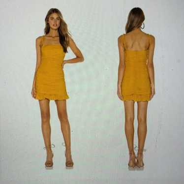 Lovers and Friends dress yellow NWOT