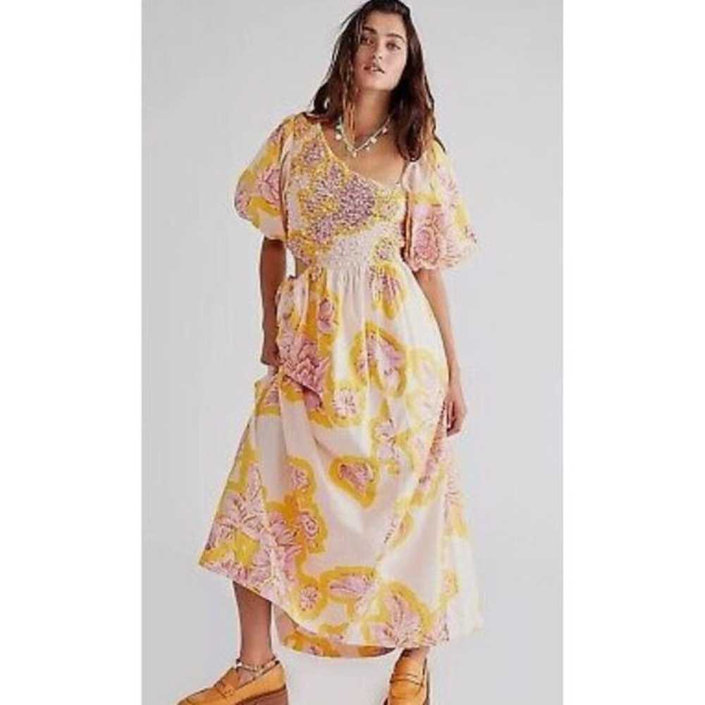 NEW Free People Kalina Printed Midi Dress Size S … - image 4