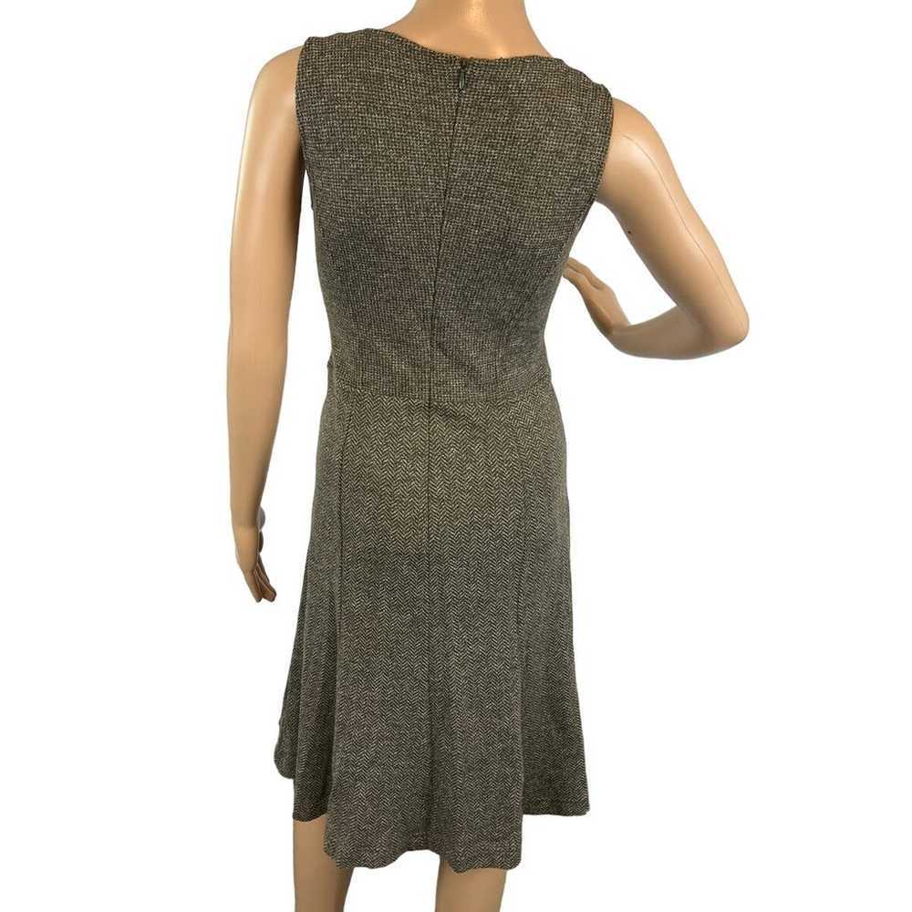 Etro Women's Wool Sheath Dress Sleeveless Army Gr… - image 4