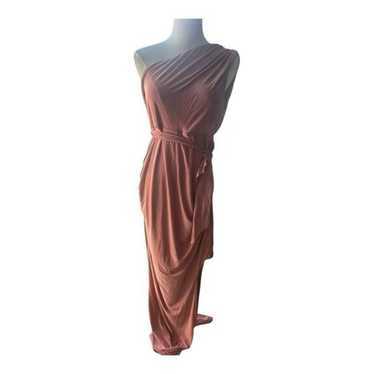 Club L London Mauve One Shoulder Maxi Dress Size 1