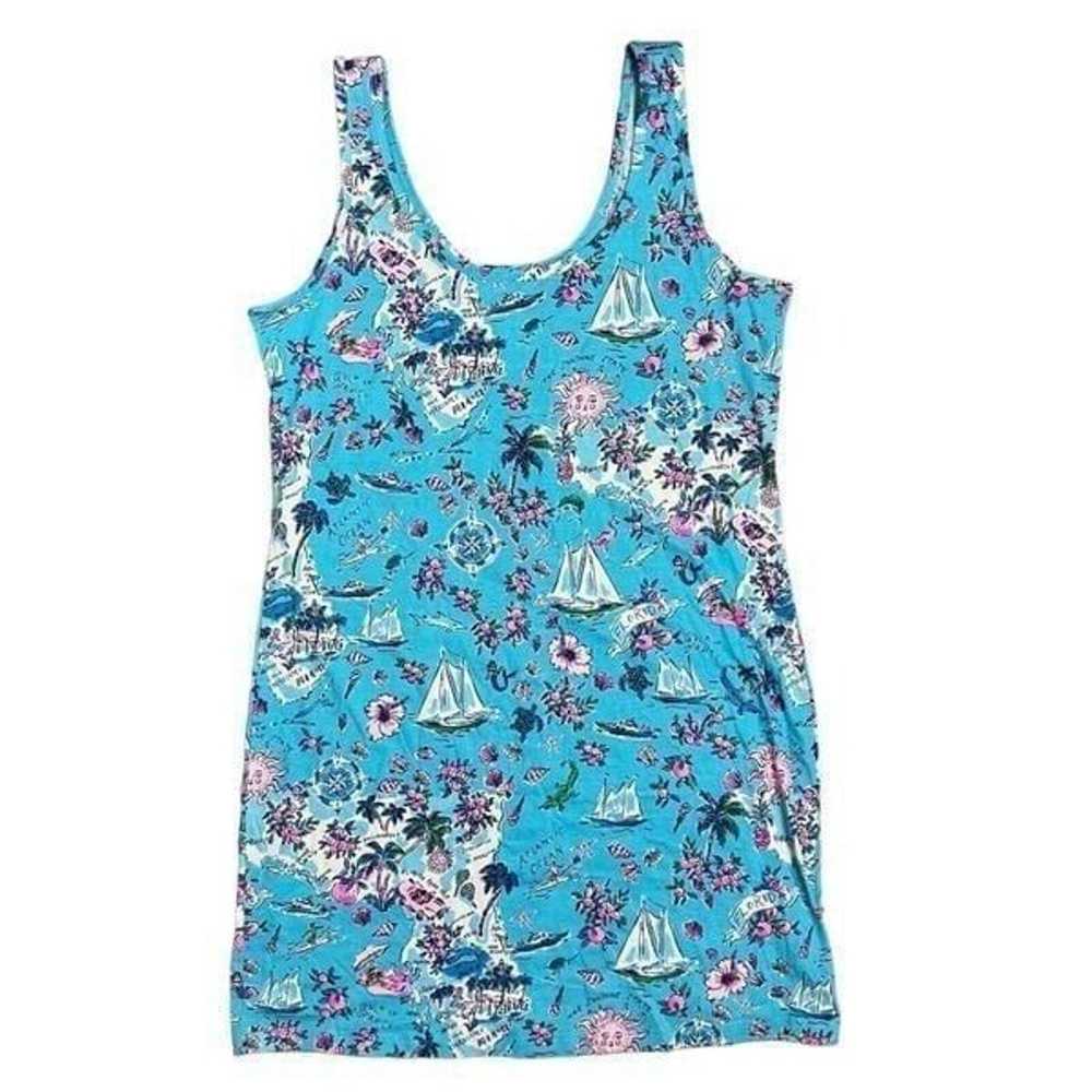 Lilly Pulitzer Dress WMNS XL Blue Newberri Tank A… - image 10