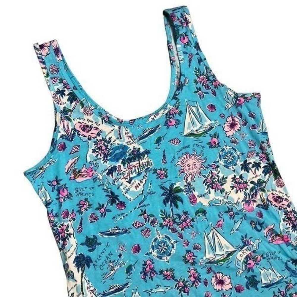 Lilly Pulitzer Dress WMNS XL Blue Newberri Tank A… - image 2