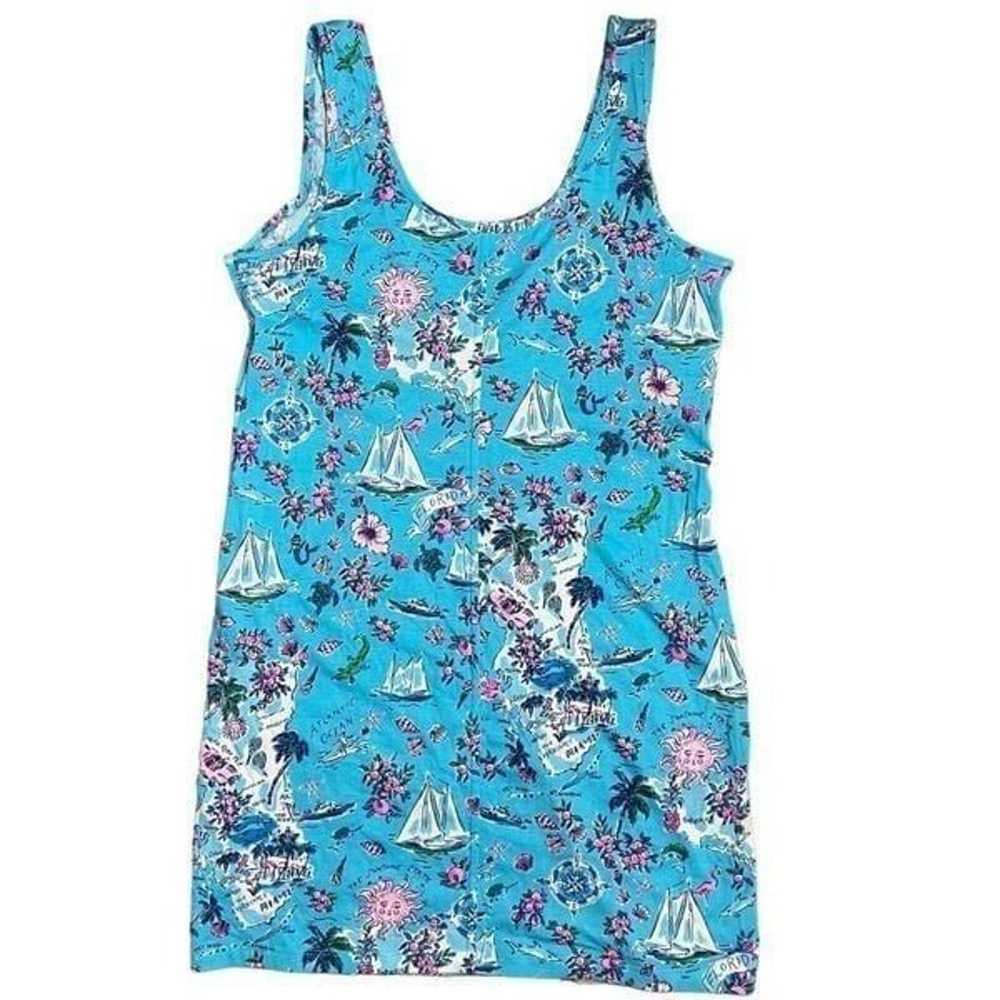 Lilly Pulitzer Dress WMNS XL Blue Newberri Tank A… - image 8