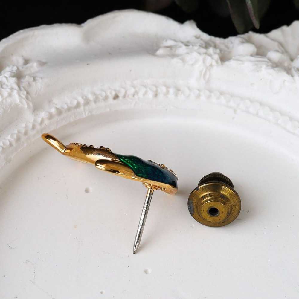 KREMENTZ Vintage Tuck Pin Brooch Dolphin Aquarium… - image 8