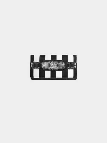 Balmain 2010s Striped Nylon Clutch