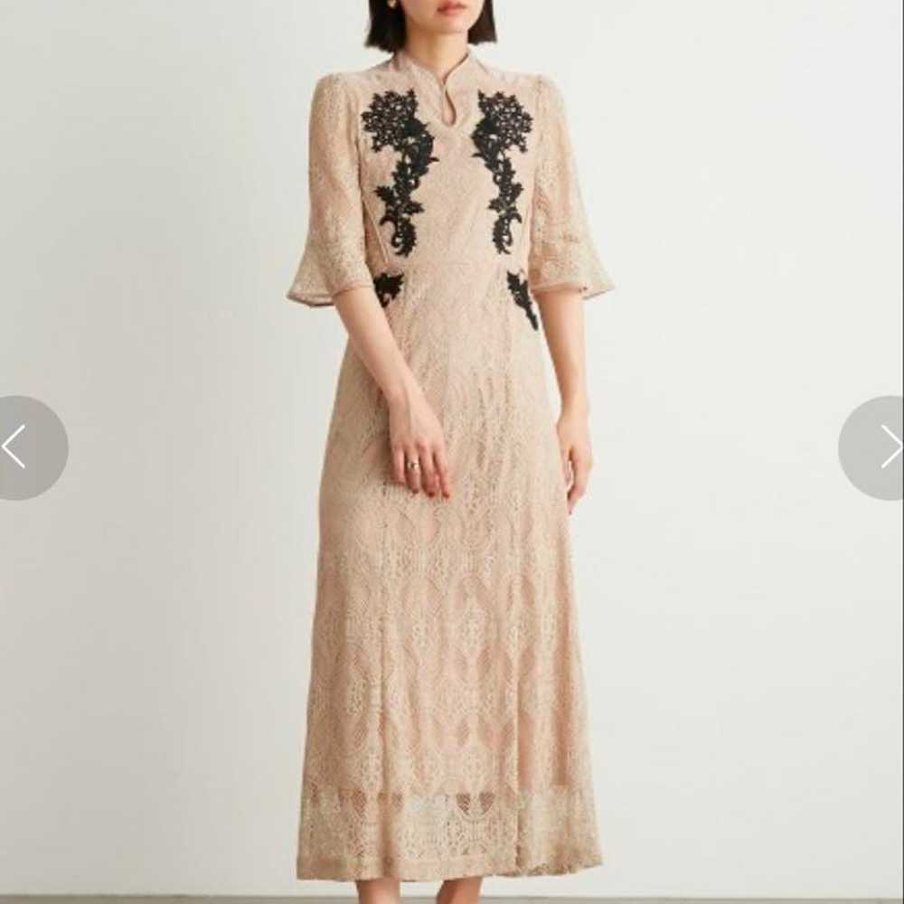 [Lily Brown] Oriental Motif Lace Dress Size 0 - image 1