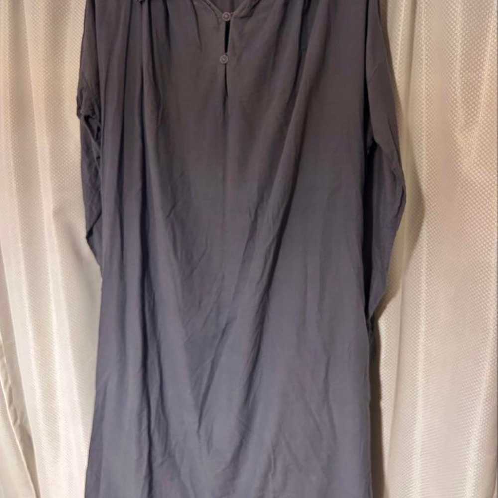 ARTS & SCIENCE Blue-Grey Shirt Dress, Long Sleeve - image 1