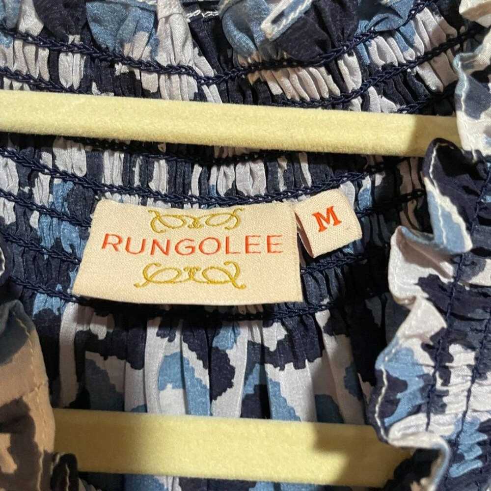 Rungolee Size M Medium Brooklyn Dress in Blue Pet… - image 5