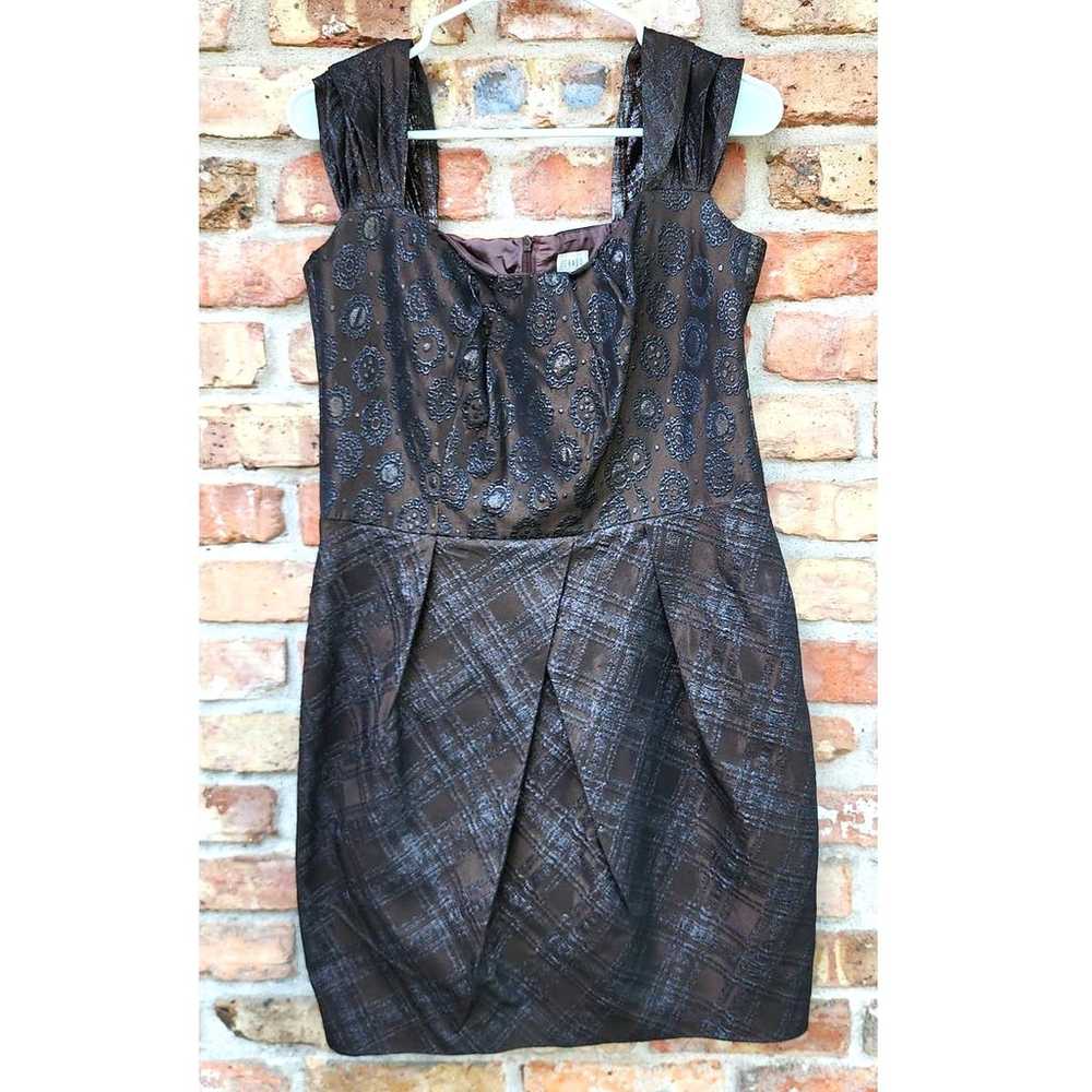 Vintage Louis Feraud Sleeveless Bronze Metallic T… - image 1