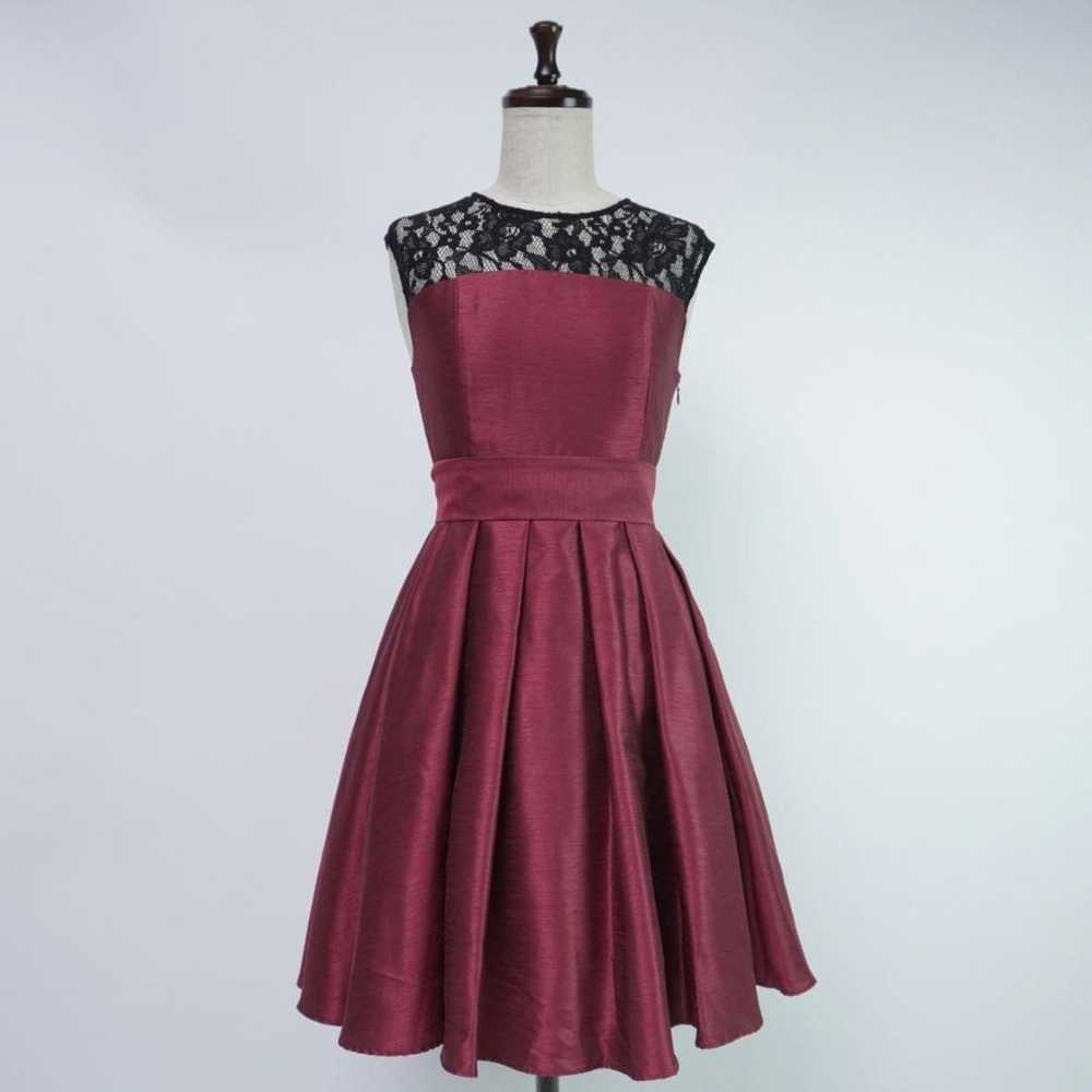 Excellent condition aimer lace-up dress in wine r… - image 1