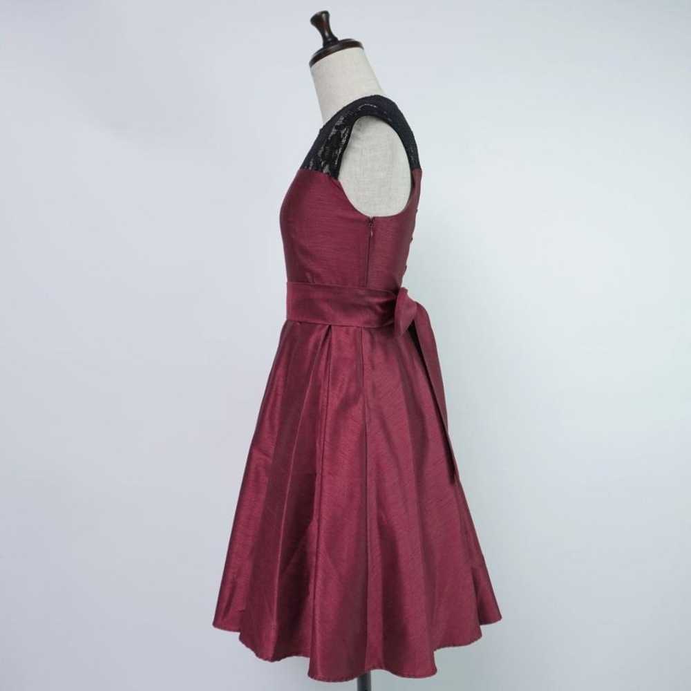 Excellent condition aimer lace-up dress in wine r… - image 2