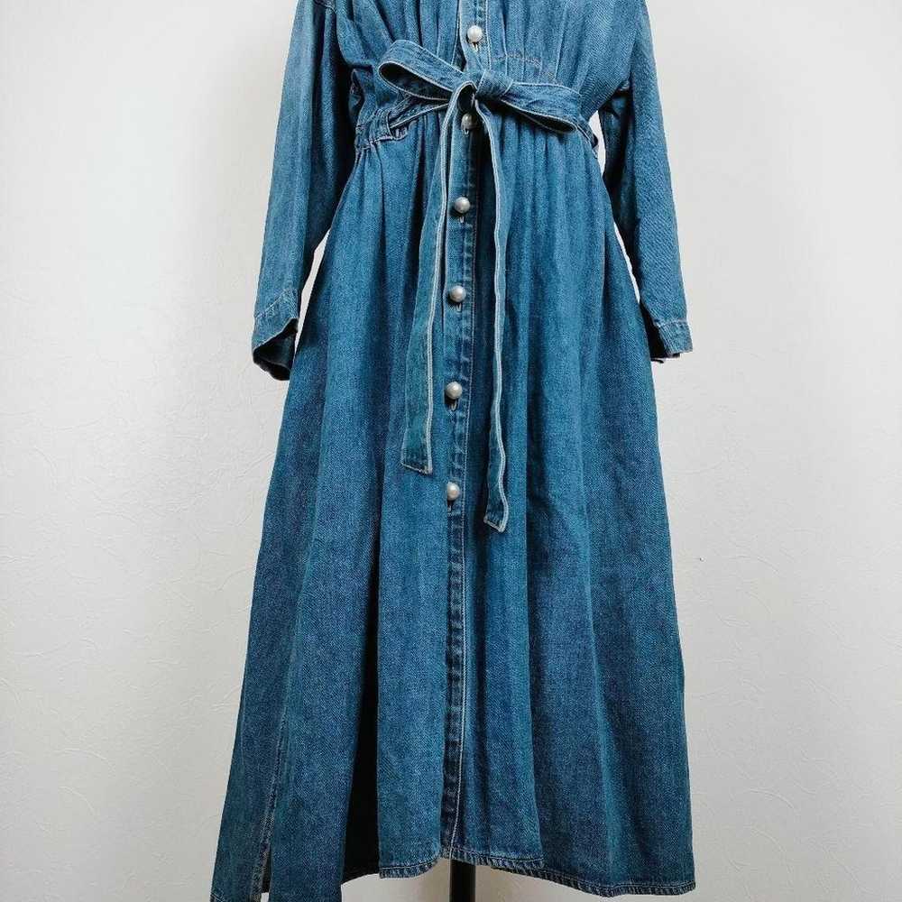 DRESS LAVE Long Denim Dress M - image 3